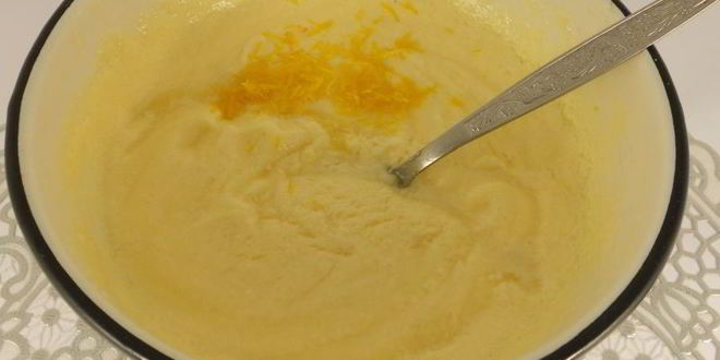 Рецепт лимонного кекса с персиками