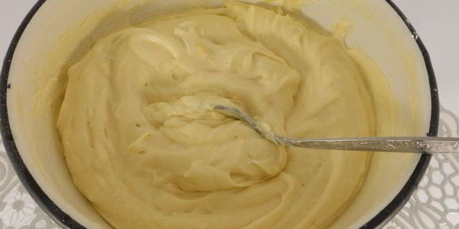 Рецепт лимонного кекса с персиками