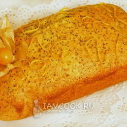 Рецепт Макова-апельсинового кекс