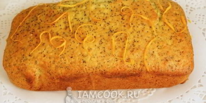 Рецепт макова-апельсинового кекс