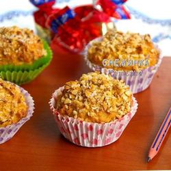 Рецепт Морковна-овсяных кексы с медом
