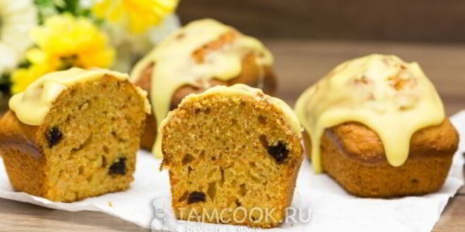 Рецепт морковных кексов с черносливом