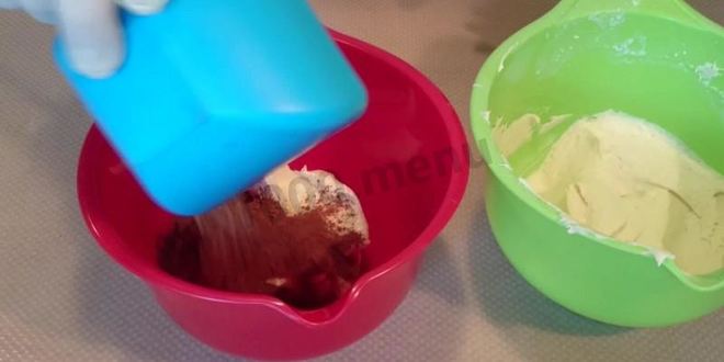 Рецепт мраморных кексов с шоколадом