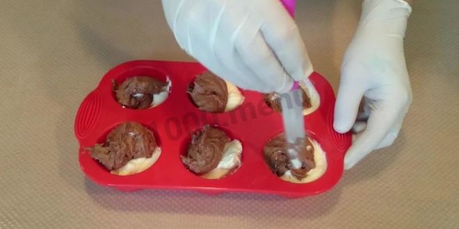 Рецепт мраморных кексов с шоколадом