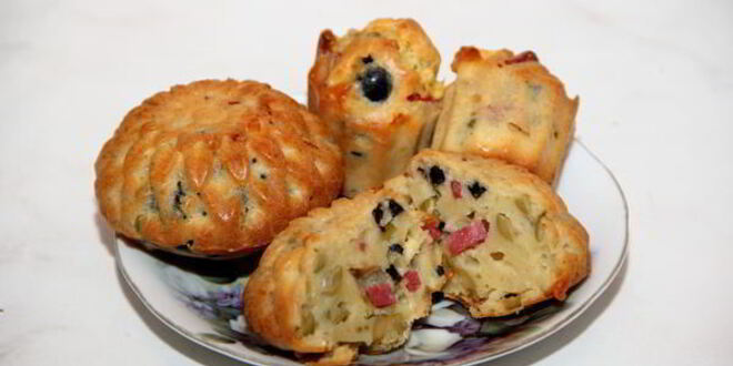 Рецепт пикантных кексиков