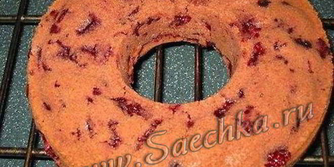 Рецепт постного вишнево-шоколадный кекс