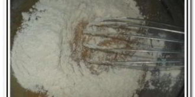 Рецепт ревеневого кекса с орехами