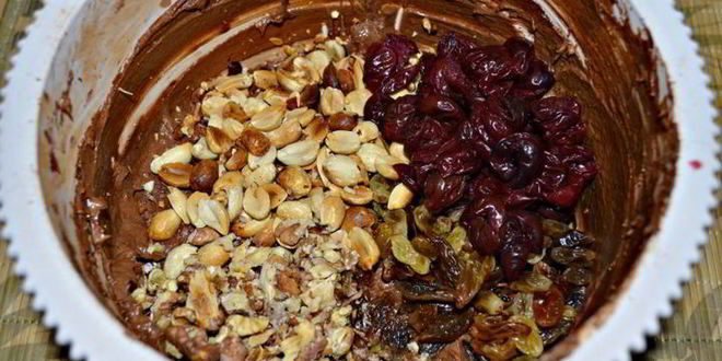 Рецепт шоколадного кекса с вишней