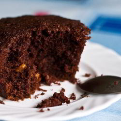 Рецепт Шоколадного кекса в микроволновке за 5 минут