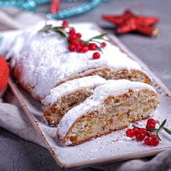 Рецепт Творожного рождественского Штоллена
