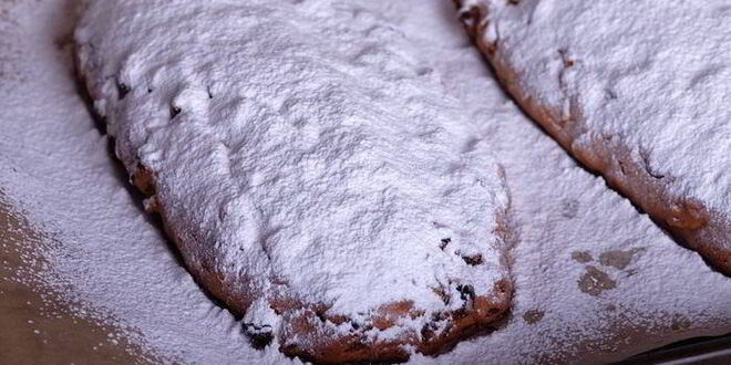 Рецепт творожного рождественского штоллена