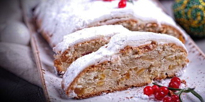 Рецепт творожного рождественского штоллена