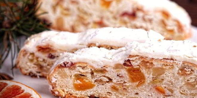 Рецепт творожного рождественского штоллена