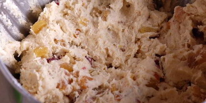 Рецепт творожного рождественского штоллена