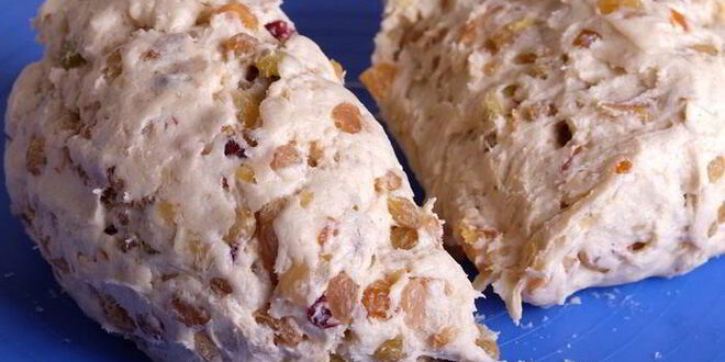 Рецепт творожного рождественского штоллена