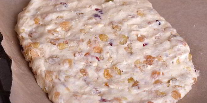 Рецепт творожного рождественского штоллена
