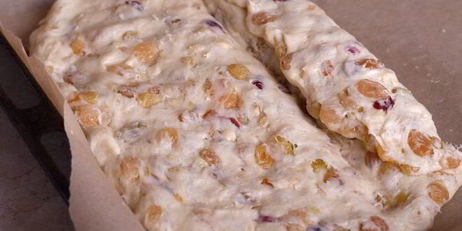 Рецепт творожного рождественского штоллена