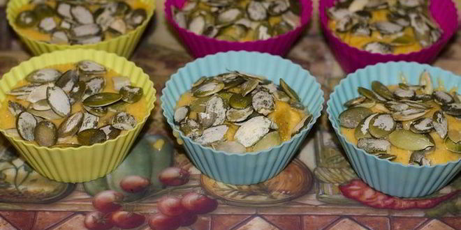 Рецепт тыквенных кексов с имбирными цукатами