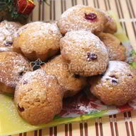 Рецепт Ванильных кексиков с клюквой