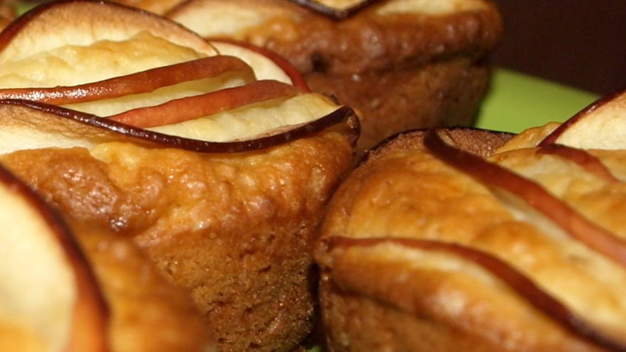 Рецепт яблочно-йогуртовых кексы