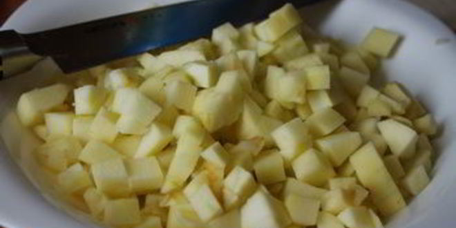 Рецепт яблочного кекса с изюмом