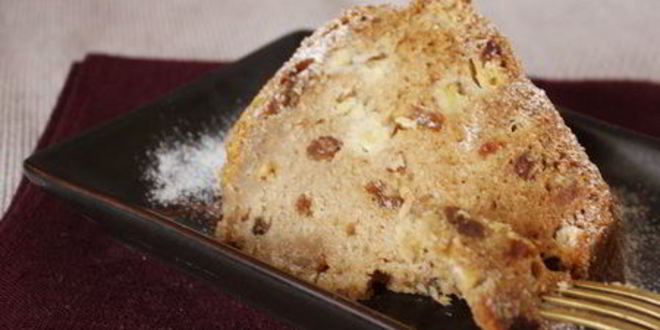 Рецепт яблочного кекса с изюмом