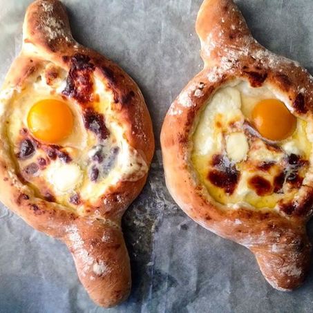 Рецепт Хачапури по аджарски без дрожжей