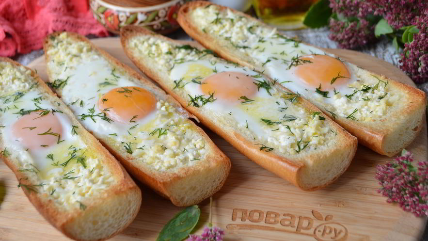 Рецепт хачапури по-аджарски в багете