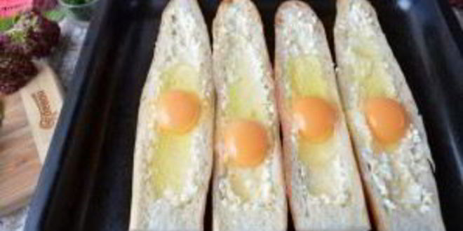 Рецепт хачапури по-аджарски в багете