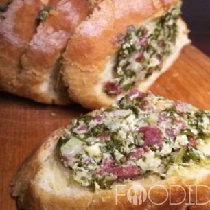 Рецепт Фаршированного батона в духовке