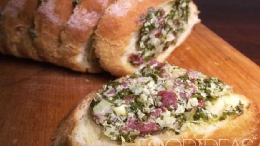 Рецепт фаршированного батона в духовке