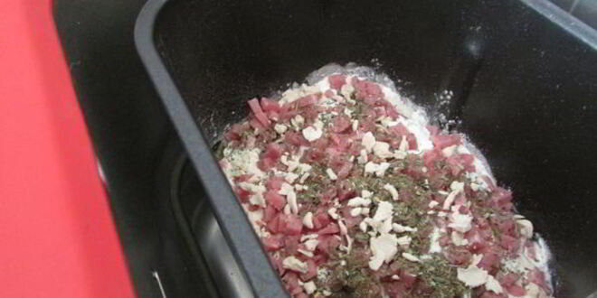 Рецепт французского хлеба с ветчиной в хлебопечке