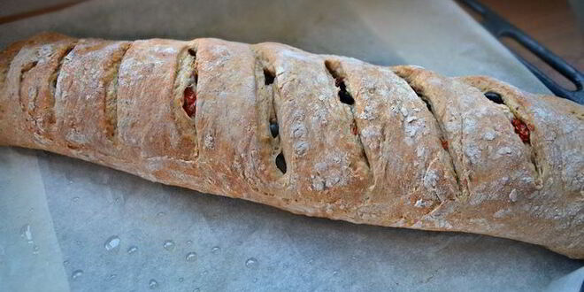 Рецепт итальянского батона с овсяными отрубями