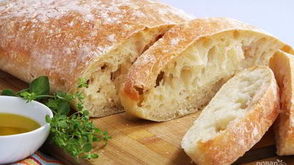 Рецепт Итальянского хлеба чиабатта