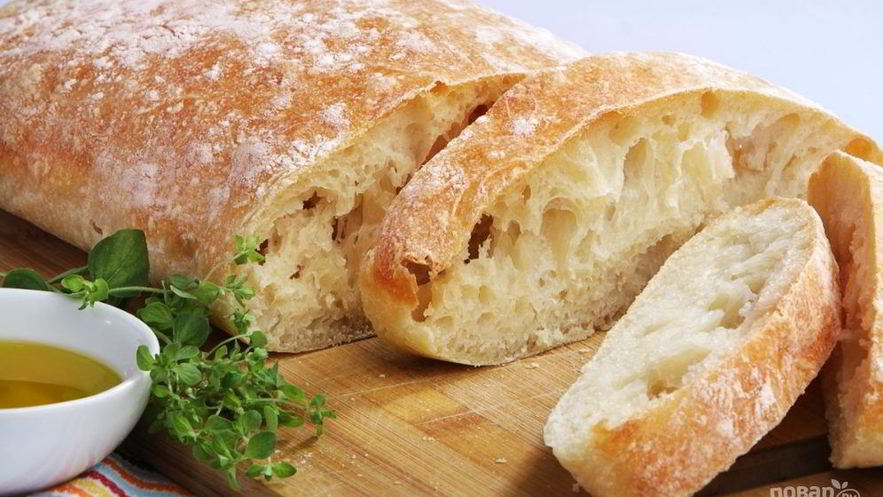 Рецепт итальянского хлеба чиабатта