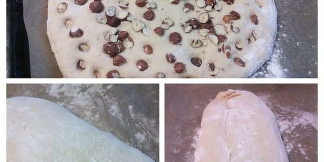 Рецепт хлеба на печеных яблоках с орешками