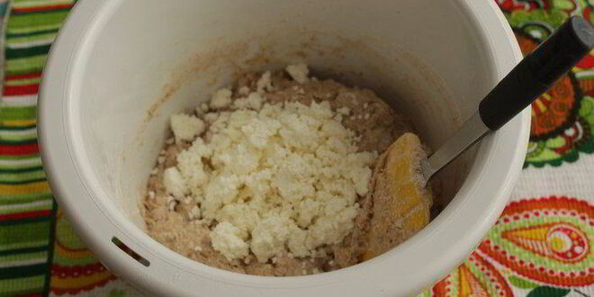 Рецепт хлеба на твороге с мукой