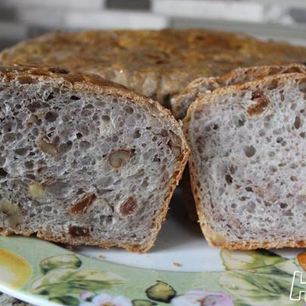Рецепт Хлеба с орехами и изюмом