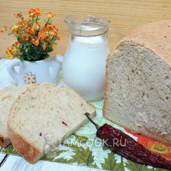 Рецепт Хлеба с перцем чили, укропом и чесноком