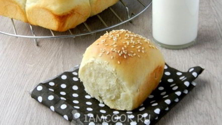 Рецепт порционного хлеба на сливках