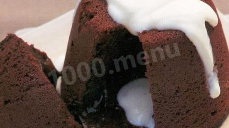 Рецепт шоколадного пудинга из хлеба и муки в духовке