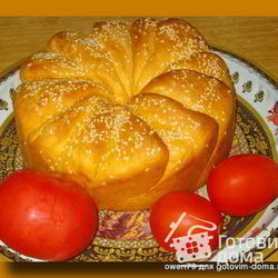 Рецепт Томатного хлеба с кунжутом