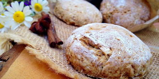 Рецепт цельнозерновых сконов с яблоком