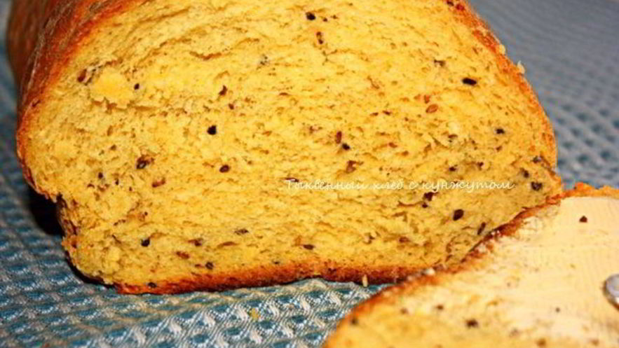 Рецепт тыквенного хлеба с кунжутом