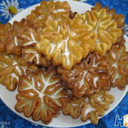 Рецепт Хвороста фигурного из жидкого теста