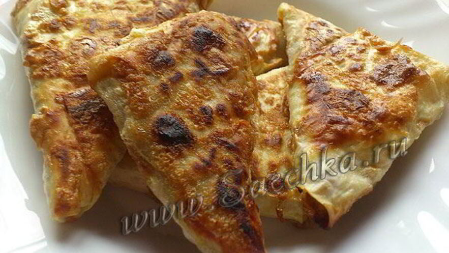 Рецепт бендериков из лаваша с рыбной начинкой