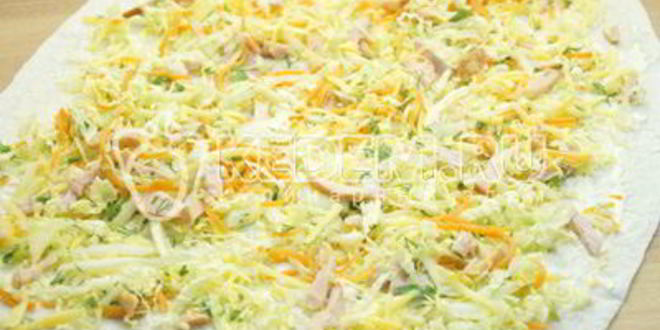 Рецепт быстрой закуски из лаваша