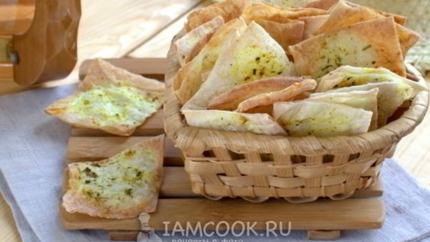 Рецепт чипсов из лаваша
