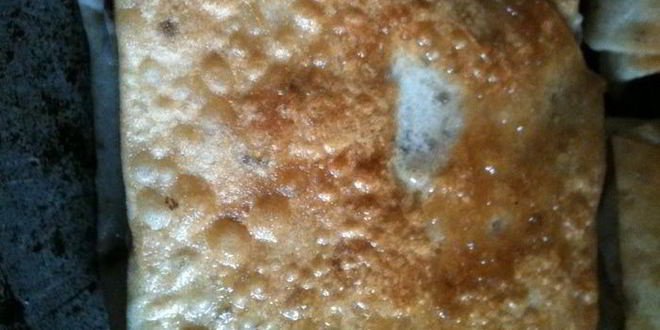 Рецепт хрустящих конвертиков из армянского лаваша на завтрак