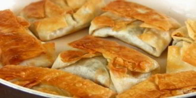 Рецепт хрустящих конвертиков из лаваша с начинкой